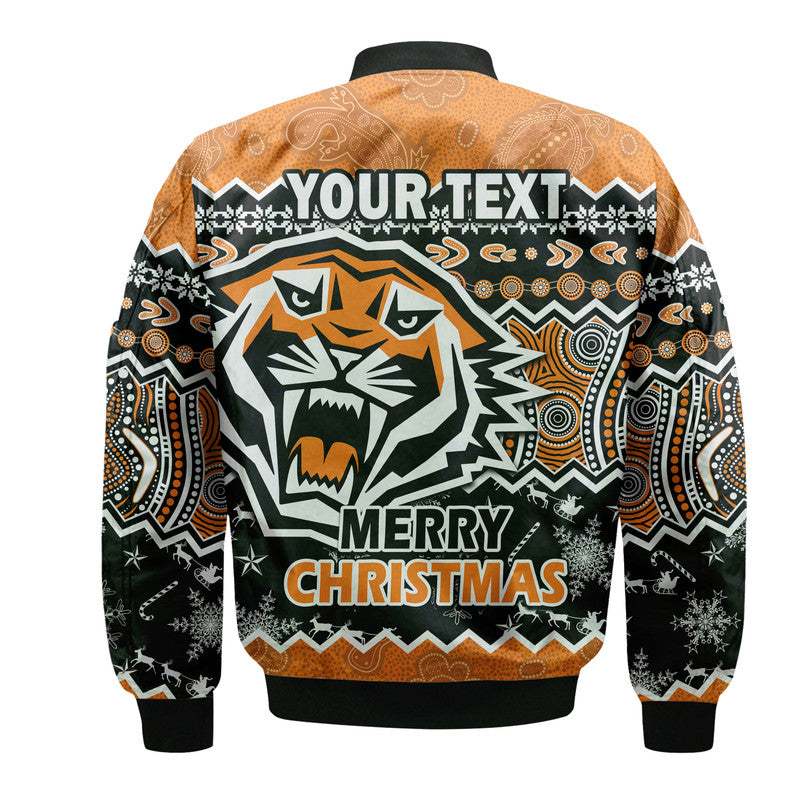 custom-personalised-wests-tigers-aboriginal-christmas-vibe-gold-version-bomber-jacket