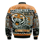 custom-personalised-wests-tigers-aboriginal-christmas-vibe-gold-version-bomber-jacket