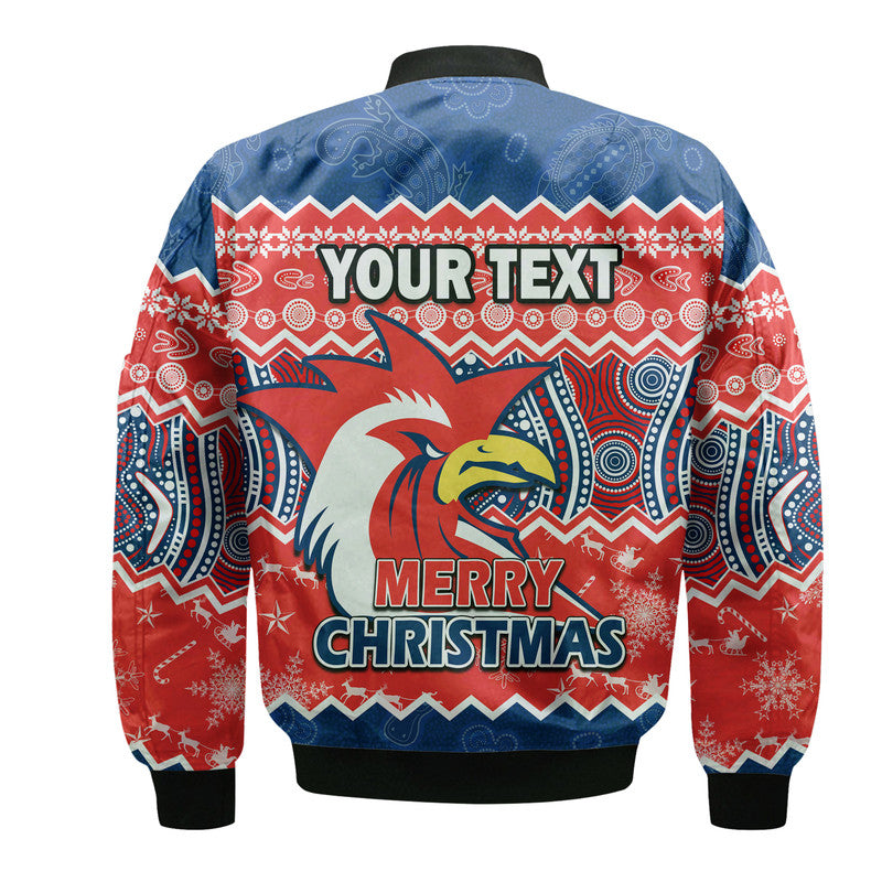 custom-personalised-sydney-aboriginal-roosters-christmas-vibe-bomber-jacket