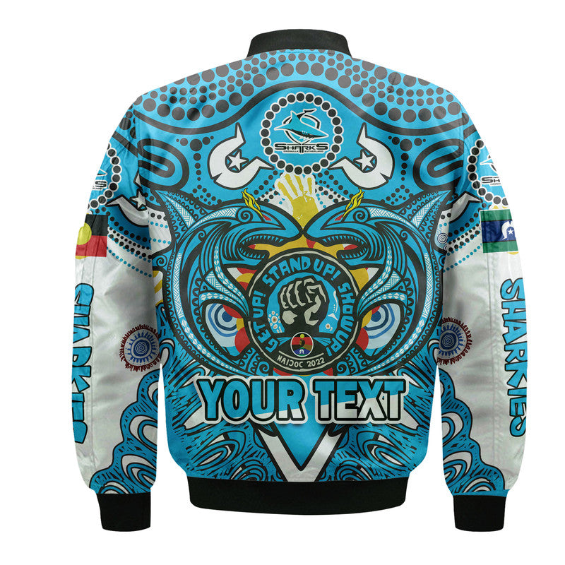 custom-personalised-cronulla-sutherland-sharks-aboriginal-naidoc-week-2022-bomber-jacket