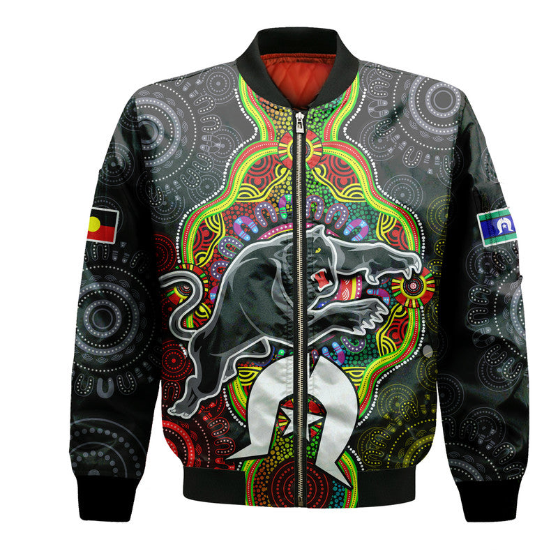 custom-personalised-panthers-rugby-naidoc-week-bomber-jacket-indigenous