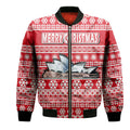 custom-personalised-australian-sydney-opera-house-christmas-vibe-with-aboriginal-dot-painting-style-bomber-jacket