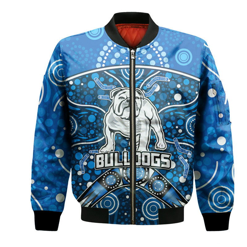 bulldogs-rugby-bomber-jacket-boomerang-indigenous-dots