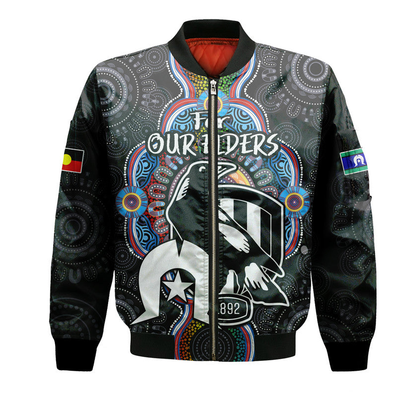 custom-personalised-magpies-football-naidoc-week-2023-bomber-jacket-for-our-elders-indigenous