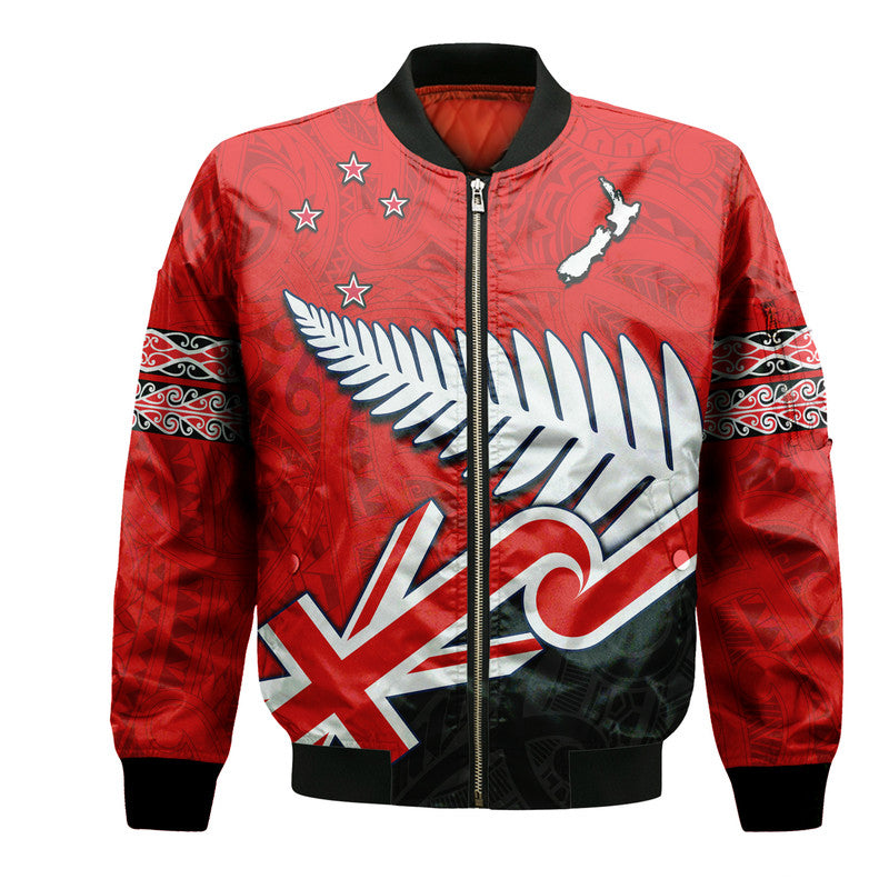 custom-personalised-waitangi-bomber-jacket-aotearoa-tino-rangatiratanga-flag-with-silver-fern