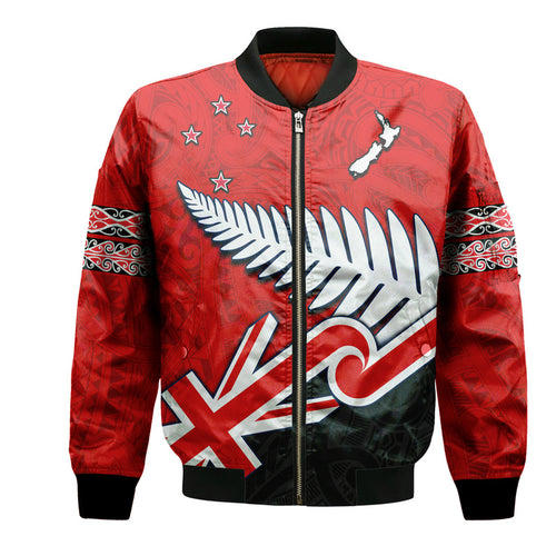 custom-personalised-waitangi-bomber-jacket-aotearoa-tino-rangatiratanga-flag-with-silver-fern
