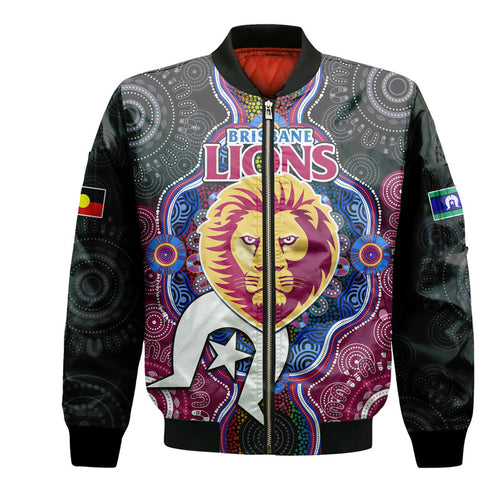 custom-personalised-brisbane-lions-football-naidoc-week-bomber-jacket-indigenous
