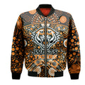 custom-personalised-wests-tigers-rugby-bomber-jacket-boomerang-indigenous-dots