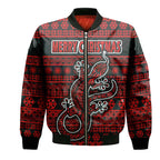 custom-personalised-australian-lizard-christmas-vibe-with-aboriginal-dot-painting-style-bomber-jacket