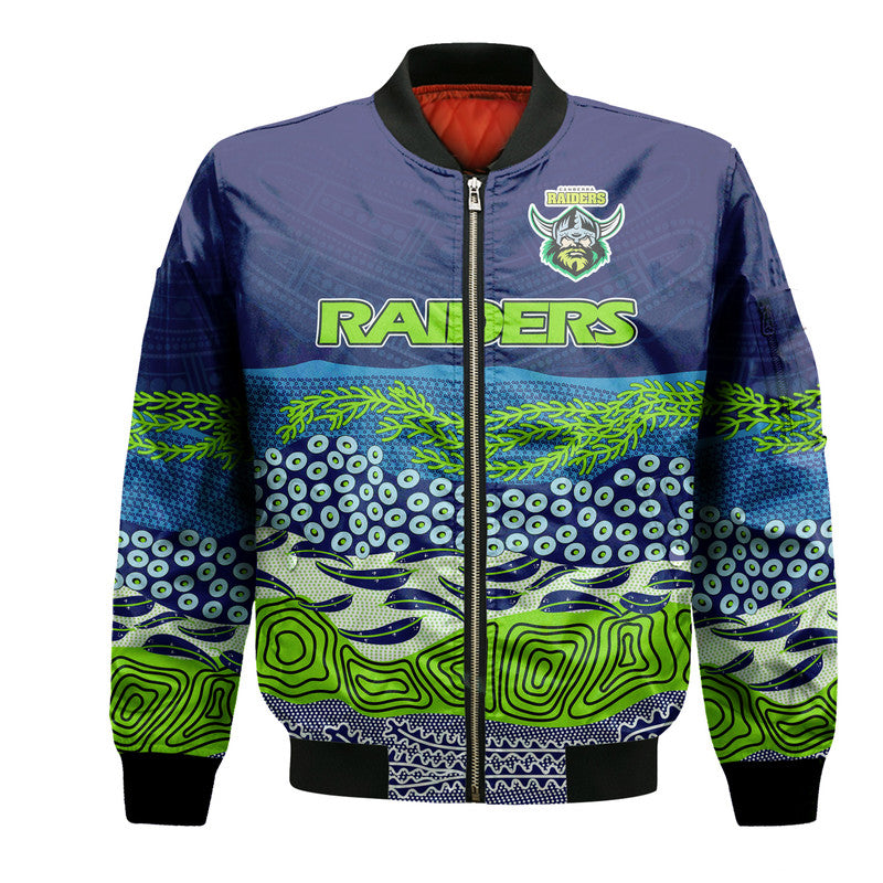 canberra-the-green-machine-raiders-boomerang-indigenous-bomber-jacket