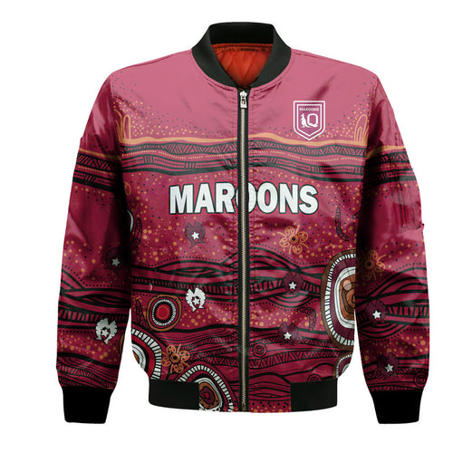 custom-personalised-qld-maroons-rugby-bomber-jacket-indigenous