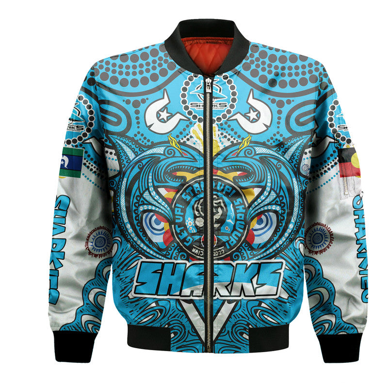 cronulla-sutherland-sharks-aboriginal-naidoc-week-2022-bomber-jacket