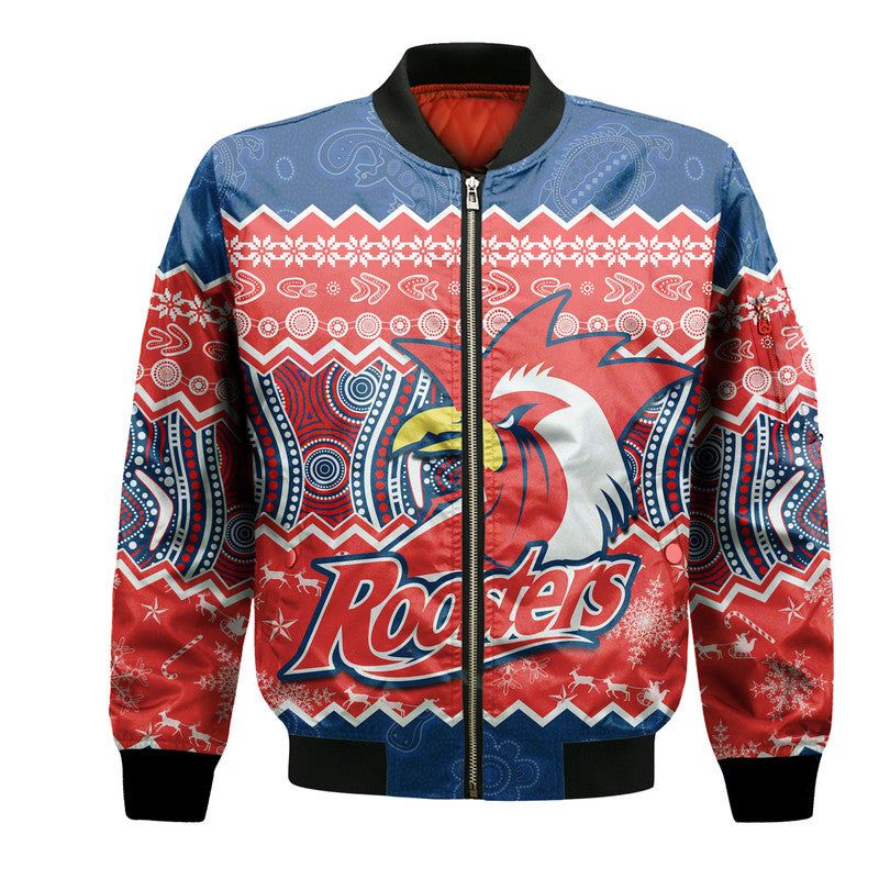 custom-personalised-sydney-aboriginal-roosters-christmas-vibe-bomber-jacket