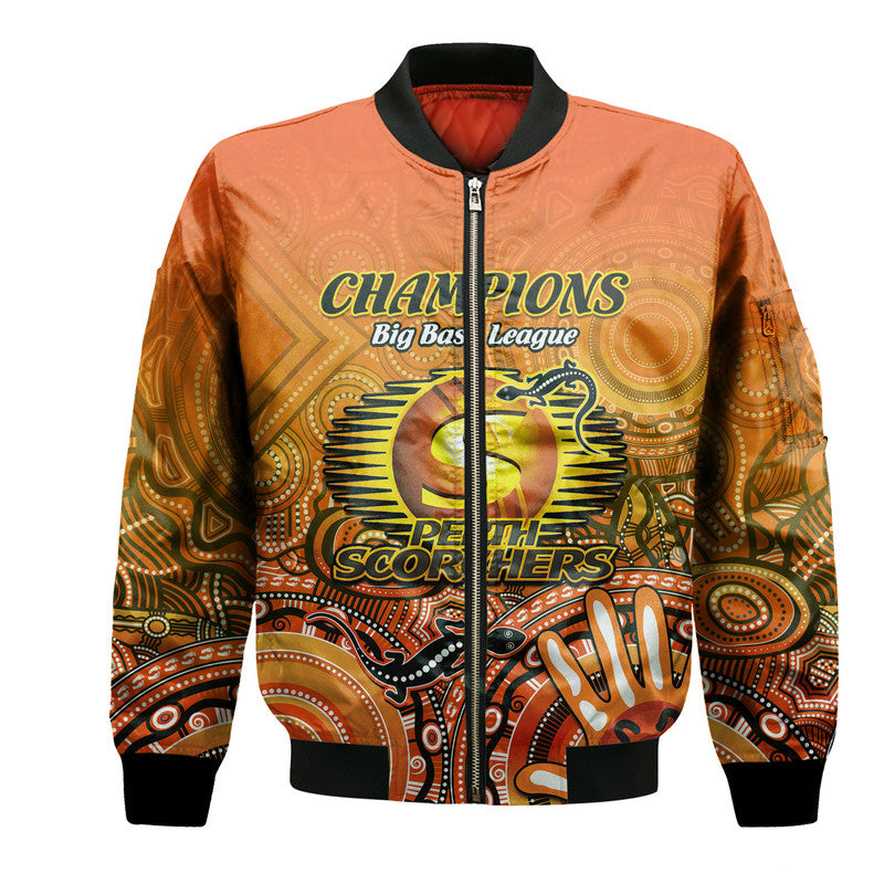 custom-personalised-perth-scorchers-champions-bomber-jacket-lizard-indigenous-aboriginal
