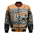 custom-personalised-wests-tigers-aboriginal-christmas-vibe-gold-version-bomber-jacket