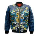 custom-personalised-titans-rugby-bomber-jacket-boomerang-indigenous-dots