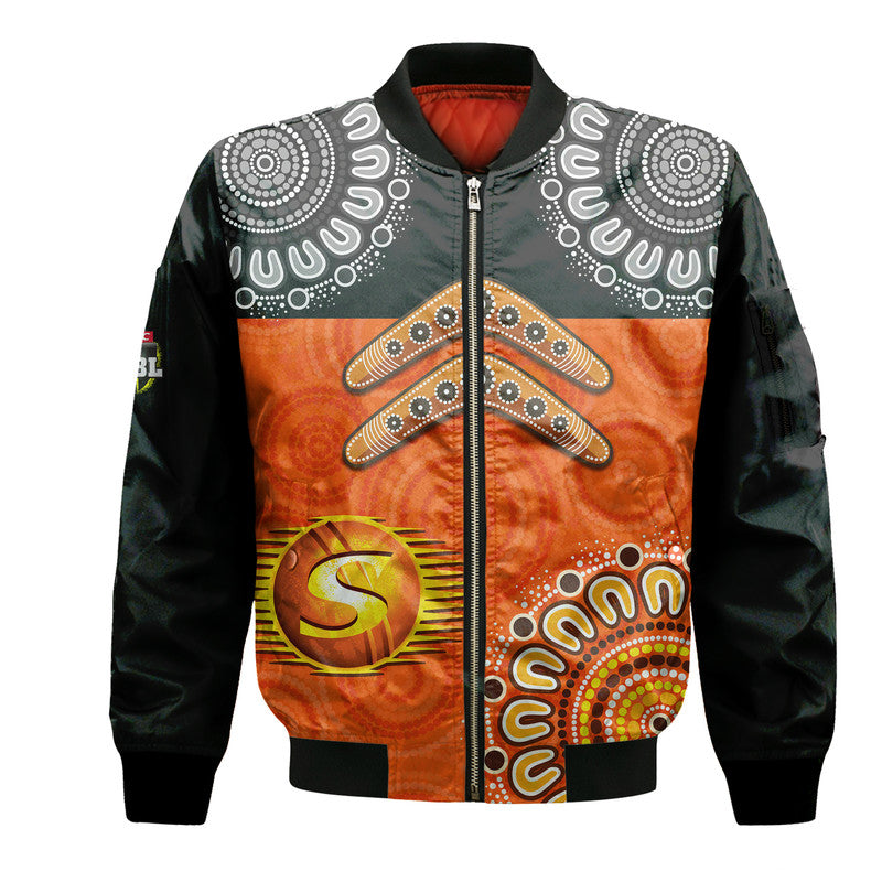 custom-personalised-perth-scorchers-cricket-bomber-jacket-aboriginal-double-boomerang