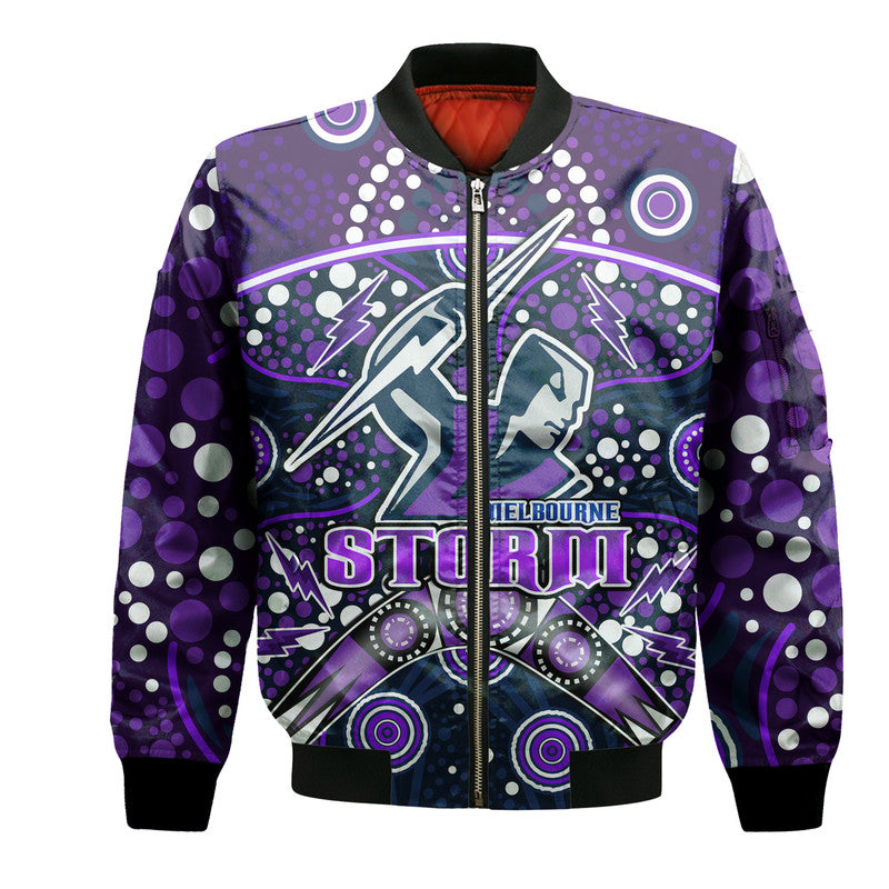 custom-personalised-storm-rugby-bomber-jacket-melbourne-boomerang-indigenous-dots