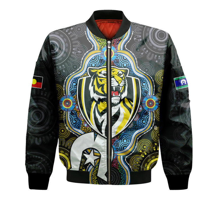 custom-personalised-richmond-tigers-football-naidoc-week-bomber-jacket-indigenous