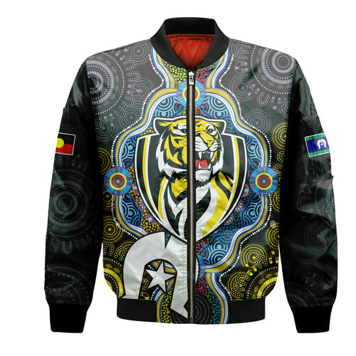 custom-personalised-richmond-tigers-football-naidoc-week-bomber-jacket-indigenous
