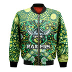 custom-personalised-raiders-rugby-bomber-jacket-boomerang-indigenous-dots