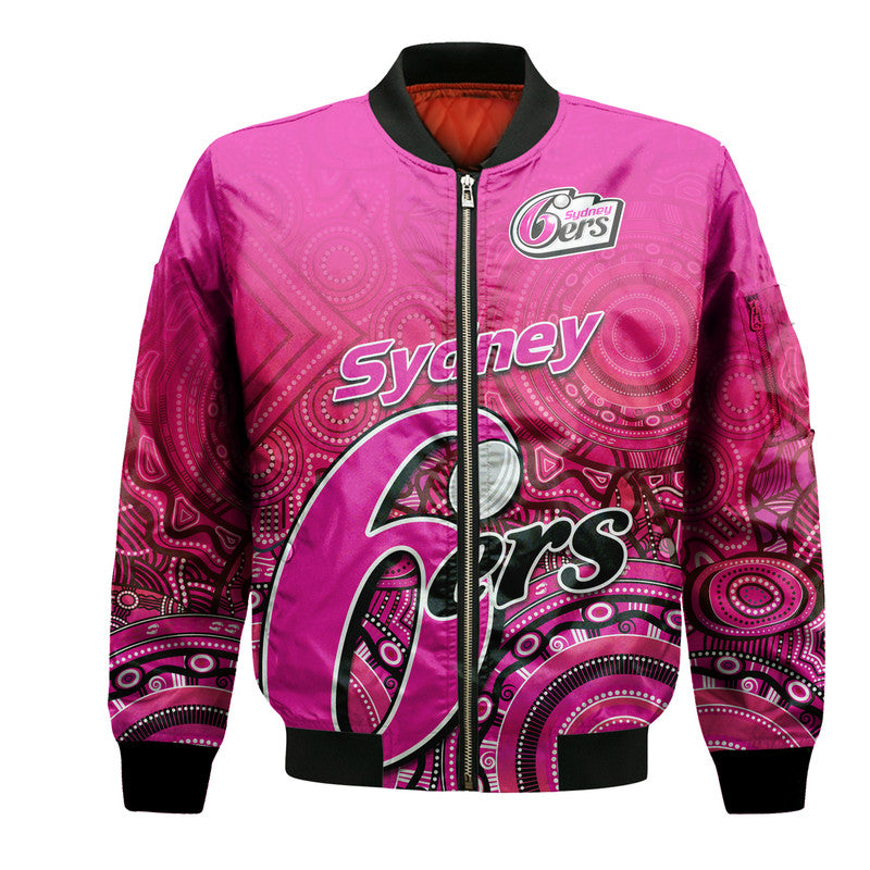 custom-personalised-sydney-sixers-indigenous-aboriginal-arts-bomber-jacket