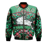 custom-personalised-south-sydney-indigenous-rabbitohs-dot-art-style-bomber-jacket