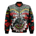 custom-personalised-panthers-rugby-anzac-bomber-jacket-camouflage-poppy