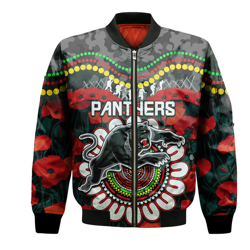 custom-personalised-panthers-rugby-anzac-bomber-jacket-camouflage-poppy