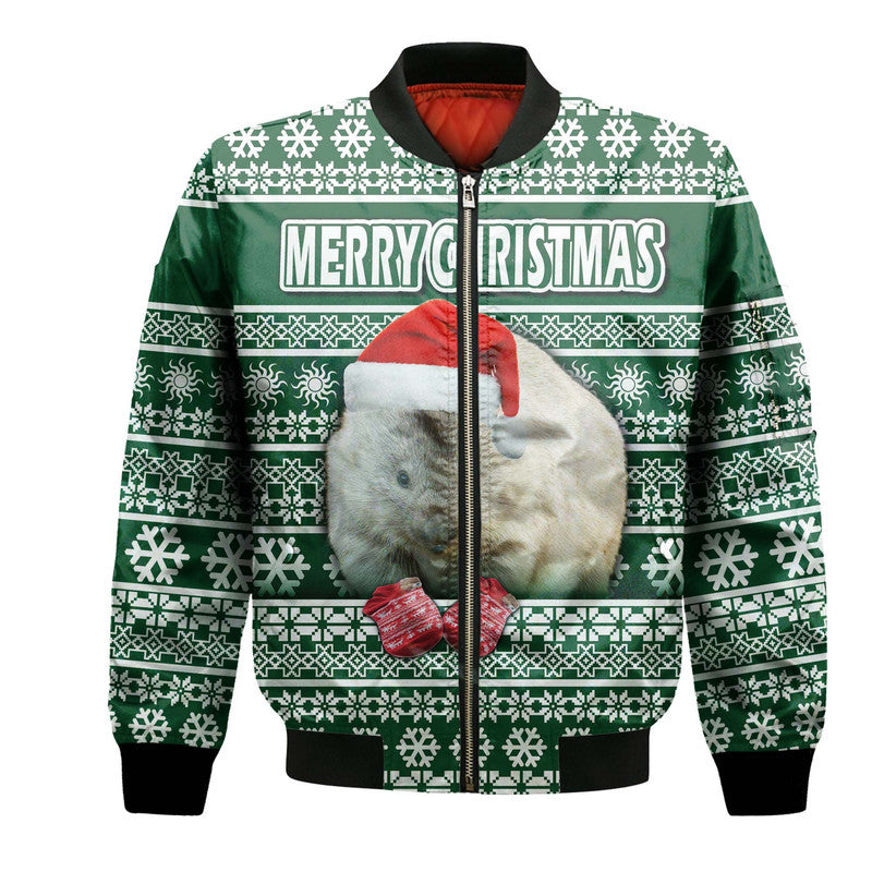 custom-personalised-australian-wombat-christmas-vibe-with-aboriginal-dot-painting-style-bomber-jacket