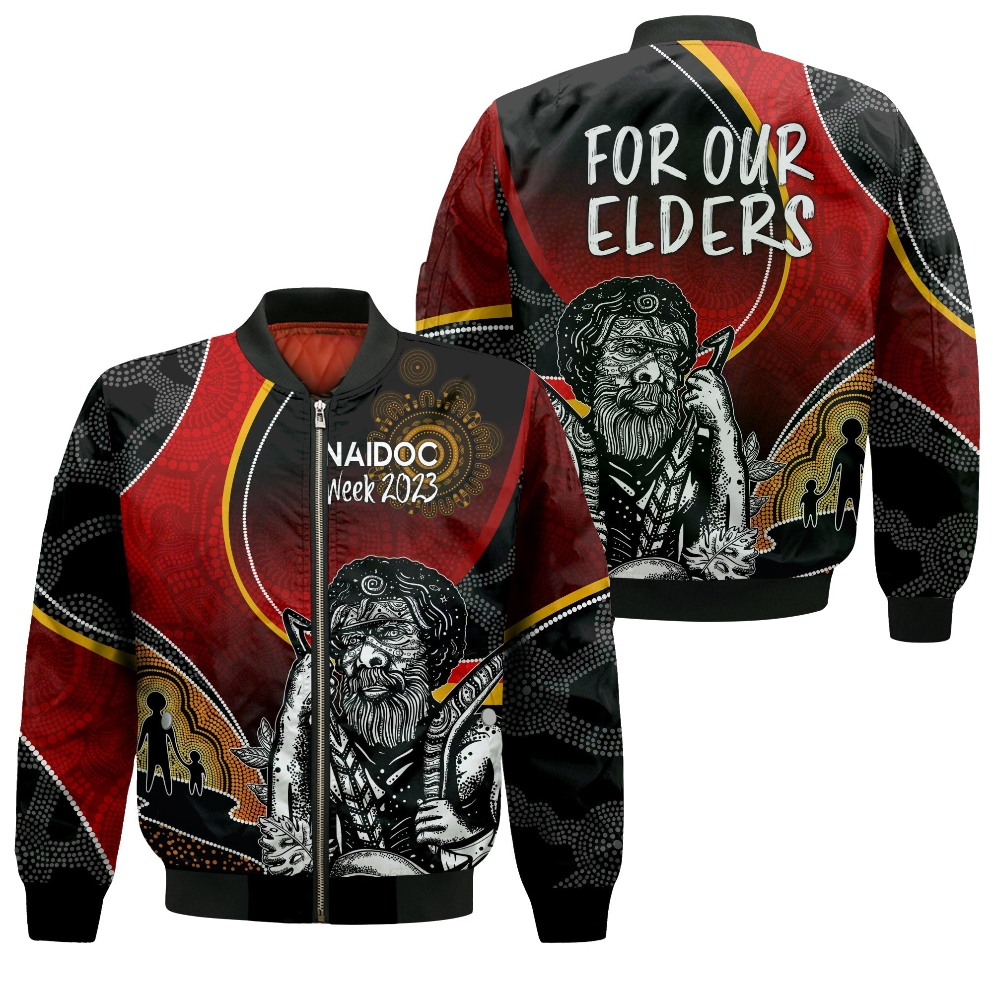 naidoc-week-2023-bomber-jacket-aboriginal-art-for-our-elders