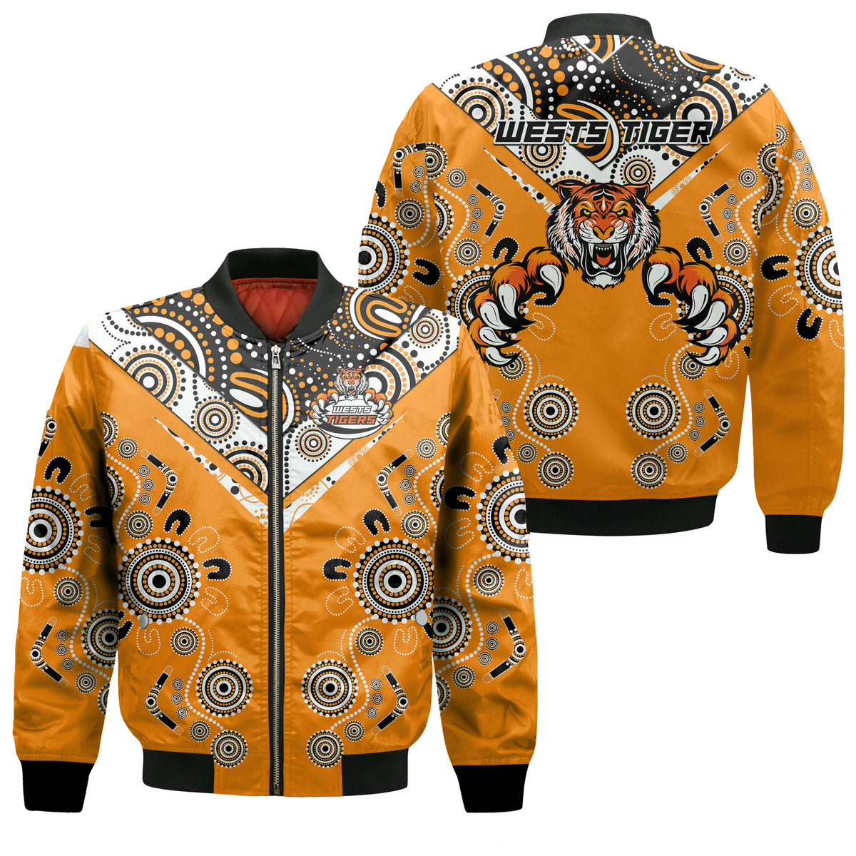 Wests Tiger Rugby Aboriginal Pattern 