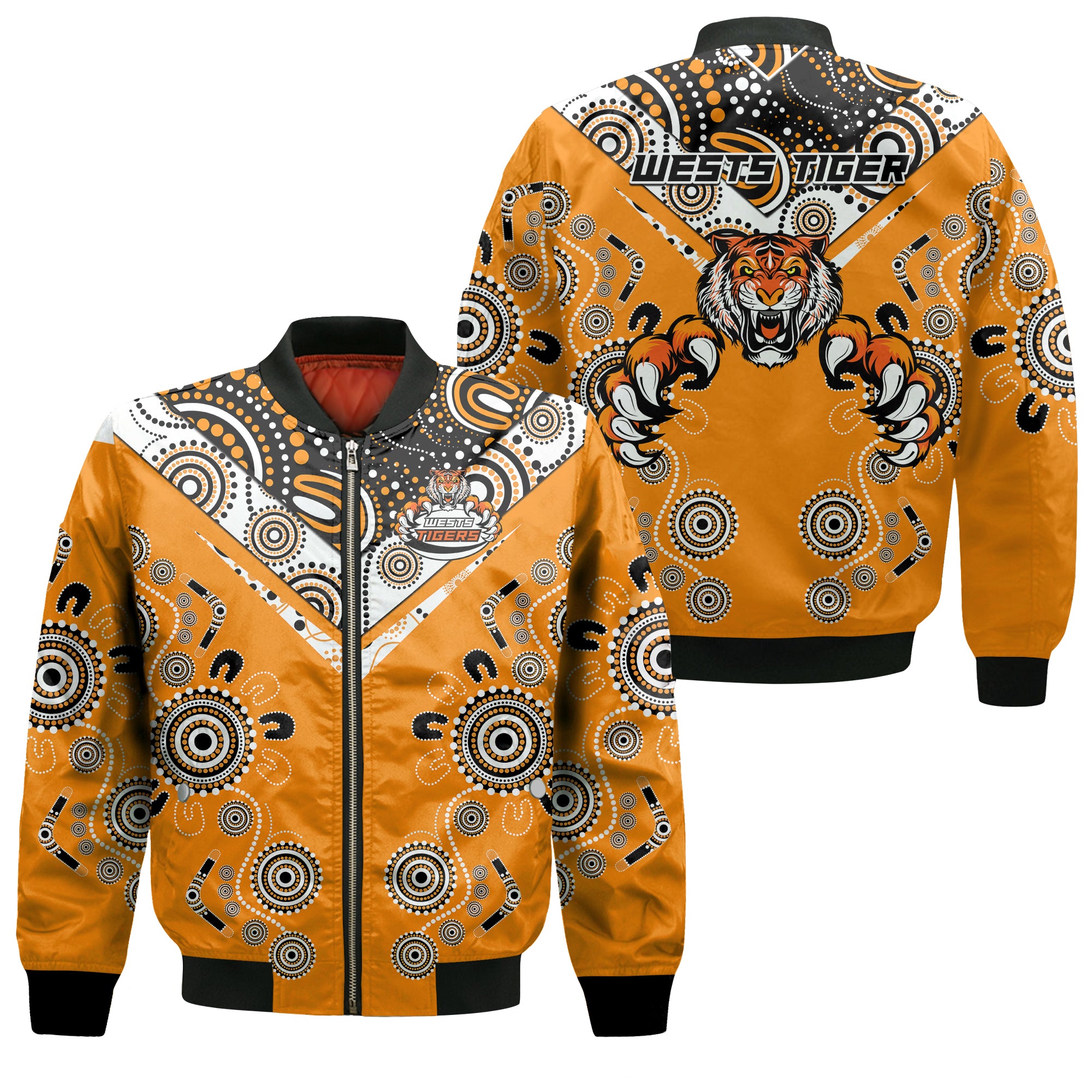 Wests Tiger Rugby Aboriginal Pattern 