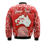 custom-personalised-australian-koala-christmas-vibe-with-aboriginal-dot-painting-style-no2-bomber-jacket