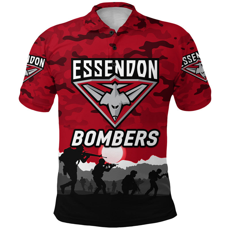 custom-personalised-essendon-bombers-anzac-polo-shirt-simple-style-red
