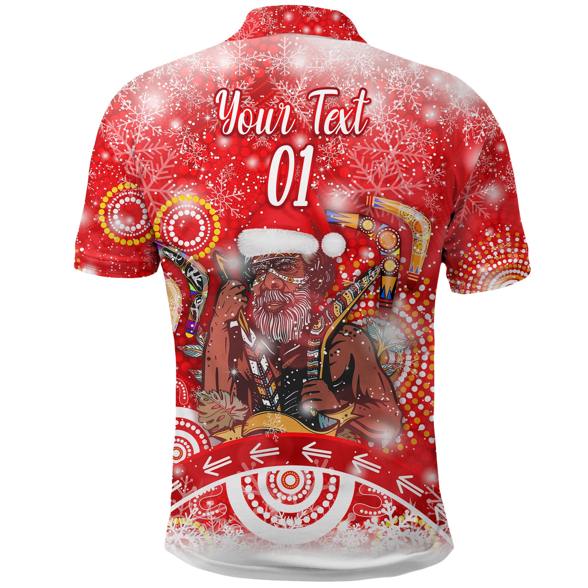 custom-personalised-australia-boomerang-indigenous-vibes-christmas-polo-shirt-original-style-red