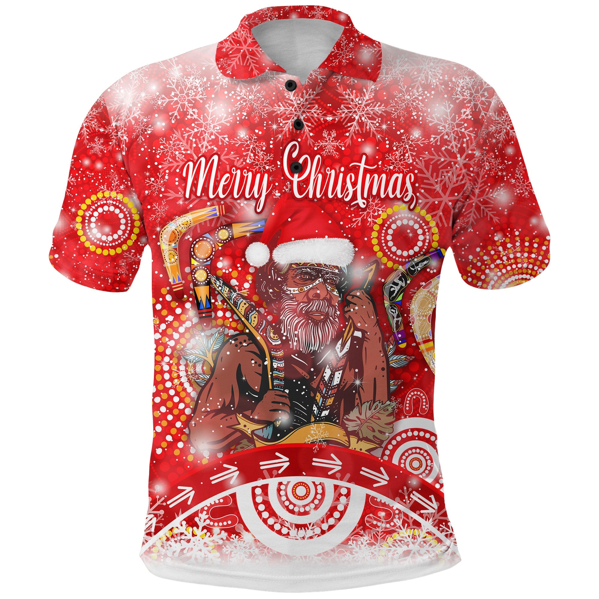 custom-personalised-australia-boomerang-indigenous-vibes-christmas-polo-shirt-original-style-red