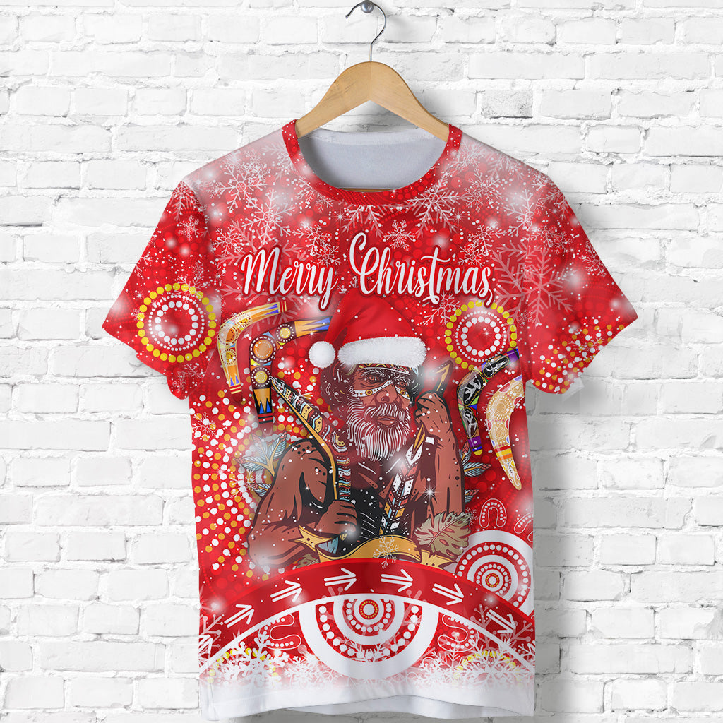 custom-personalised-australia-boomerang-indigenous-vibes-christmas-t-shirt-original-style-red
