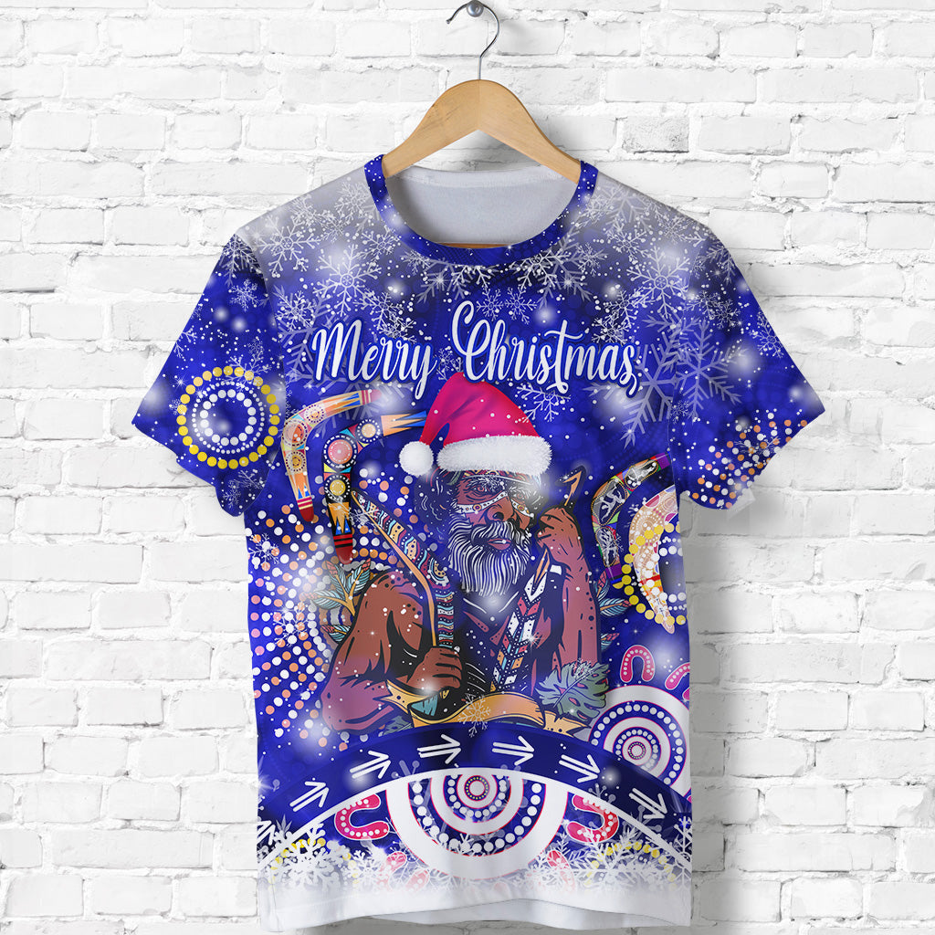 custom-personalised-australian-boomerang-indigenous-vibes-christmas-t-shirt-original-style-blue