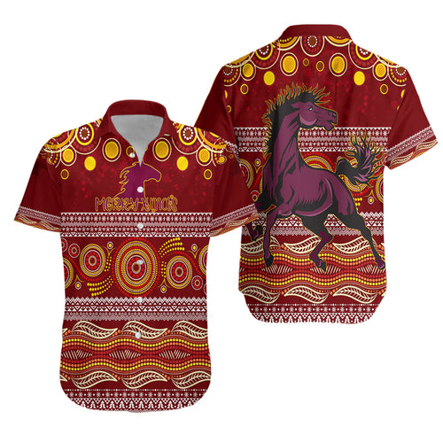broncos-christmas-red-aboriginal-art-hawaiian-shirt