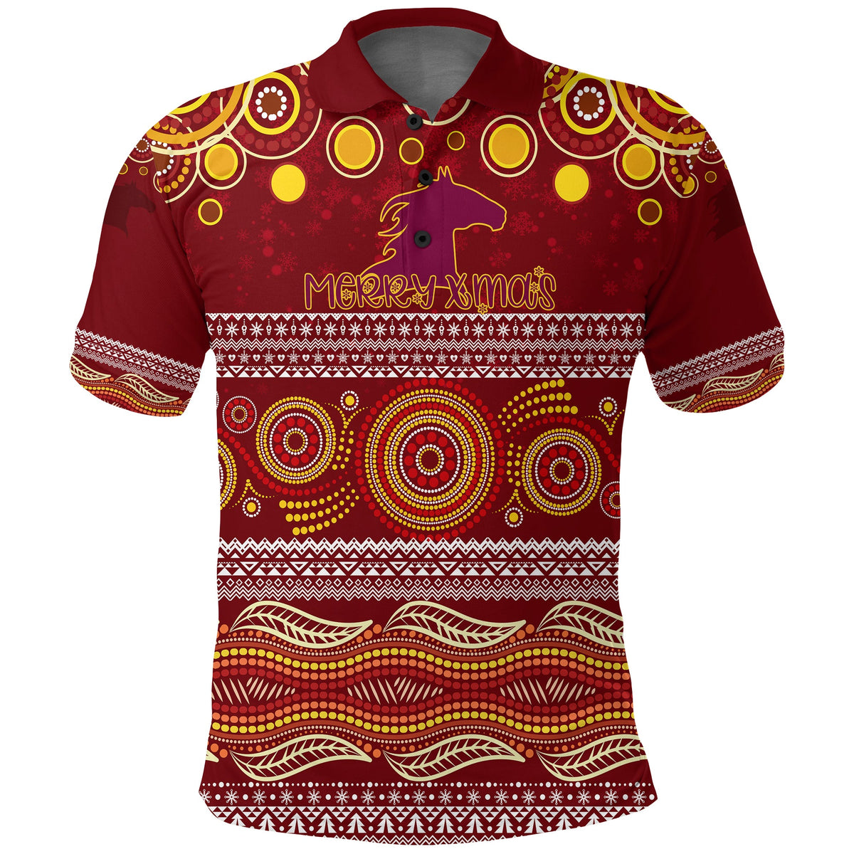 broncos-christmas-red-aboriginal-art-polo-shirt