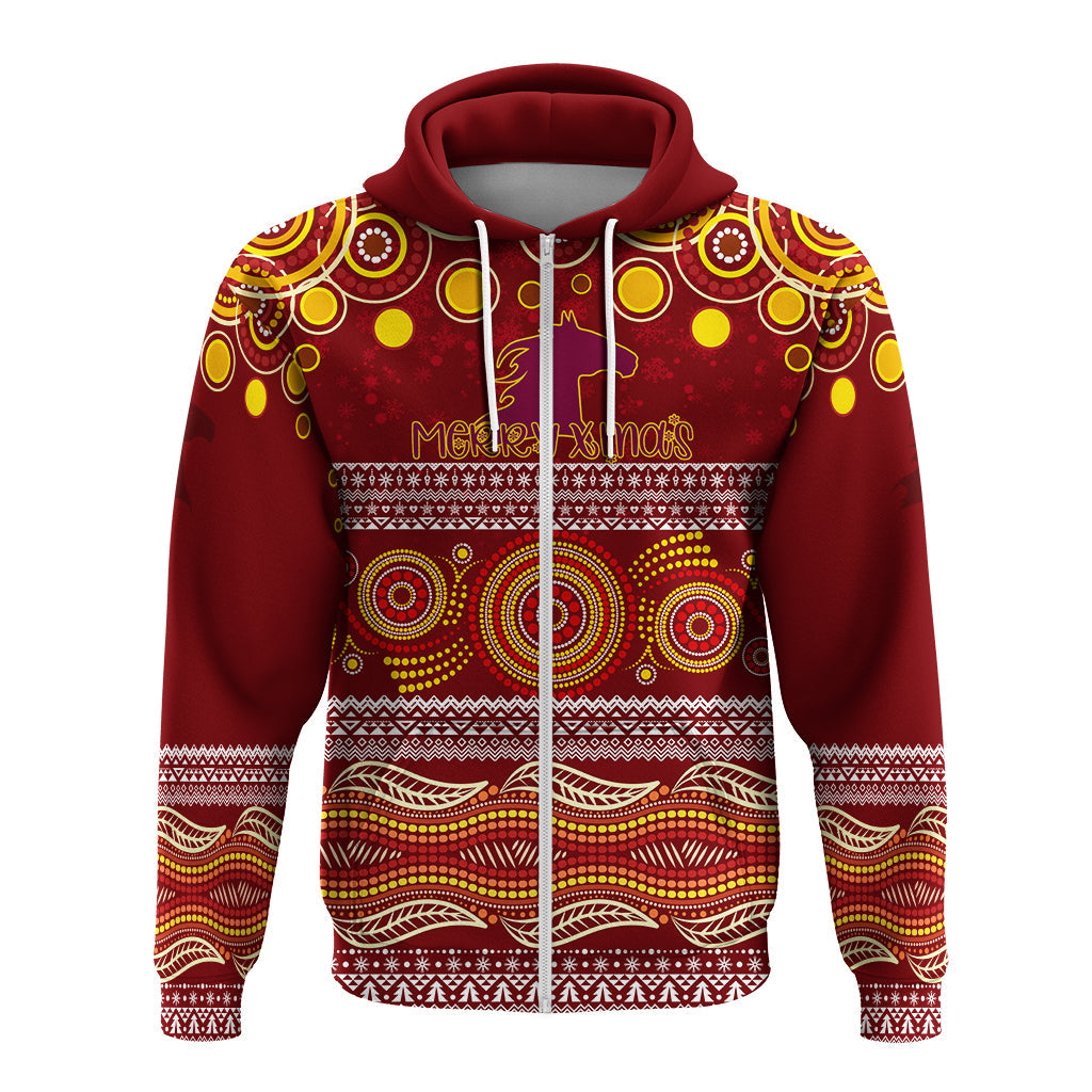 broncos-christmas-red-aboriginal-art-zip-hoodie