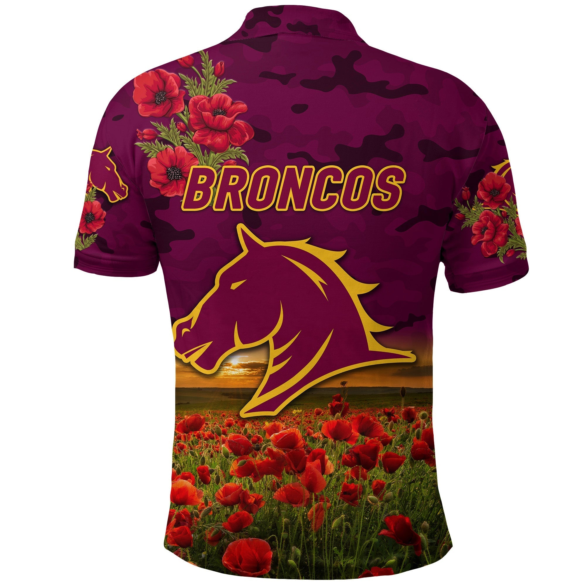 brisbane-broncos-anzac-2022-polo-shirt-poppy-flowers-vibes
