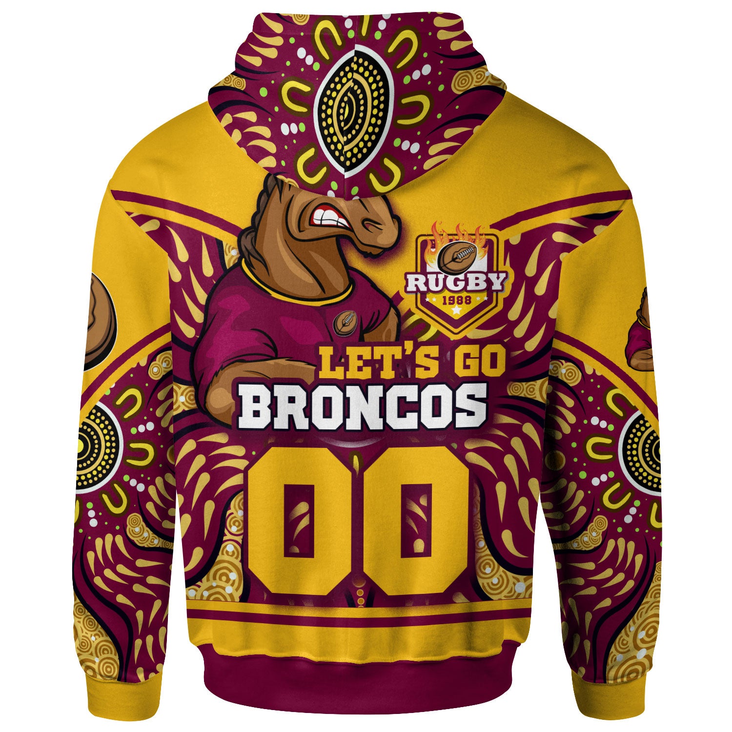 broncos-rugby-hoodie-custom-home-of-the-mighty-broncos-aboriginal-patterns-hoodie