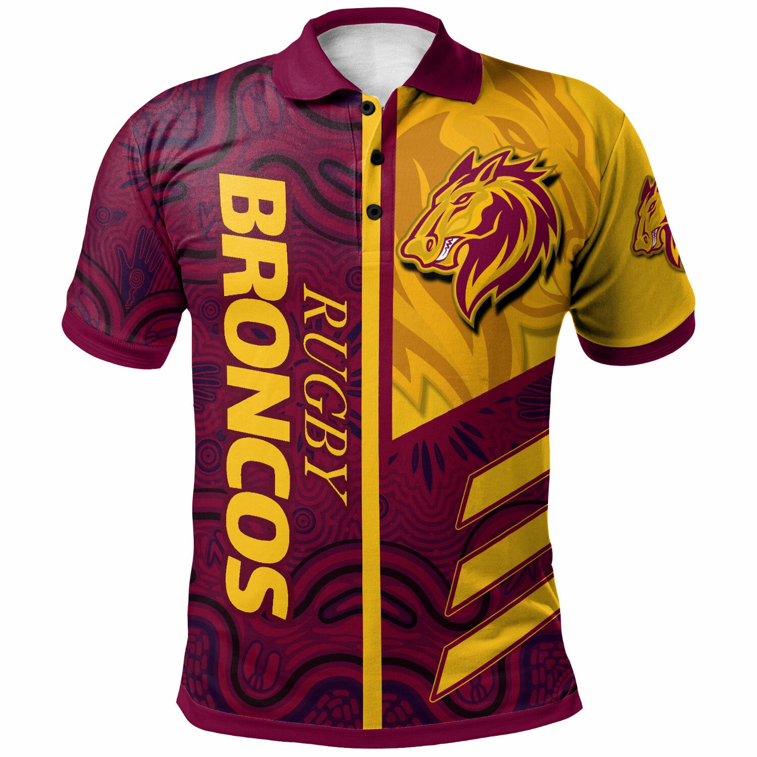 broncos-rugby-polo-shirt-custom-broncos-logo-aboriginal-indigenous-sport-style-polo-shirt
