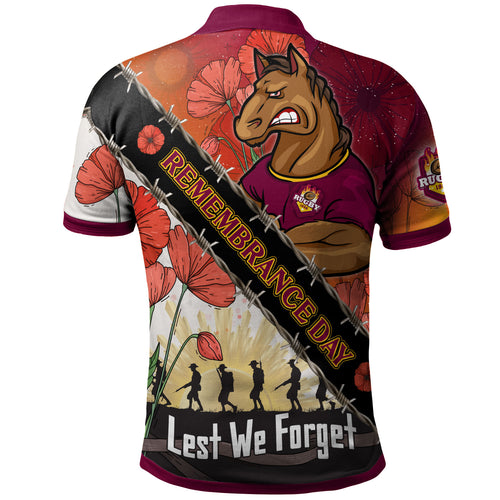 broncos-rugby-polo-shirt-custom-remembrance-day-lest-we-forget-polo-shirt