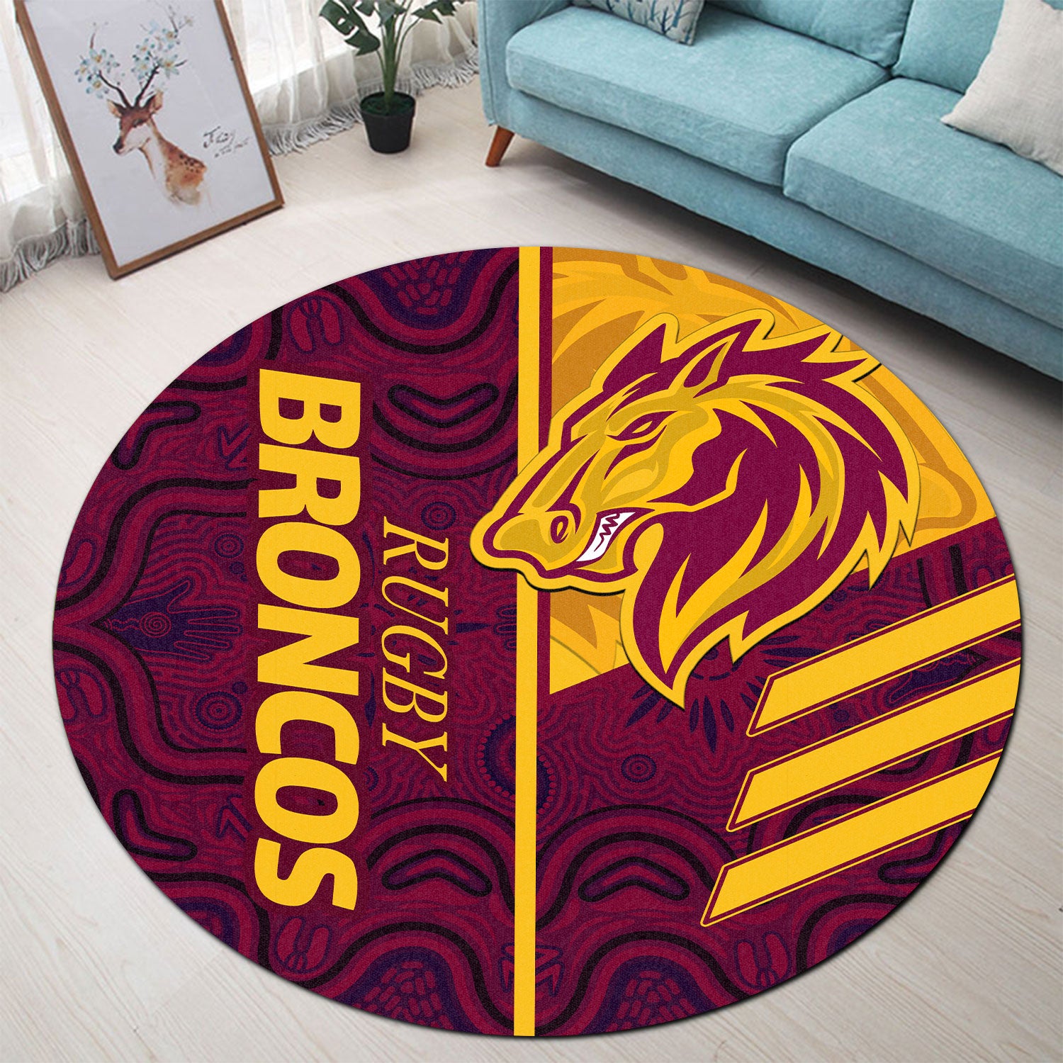broncos-rugby-round-rug-broncos-logo-aboriginal-indigenous-sport-style-round-rug