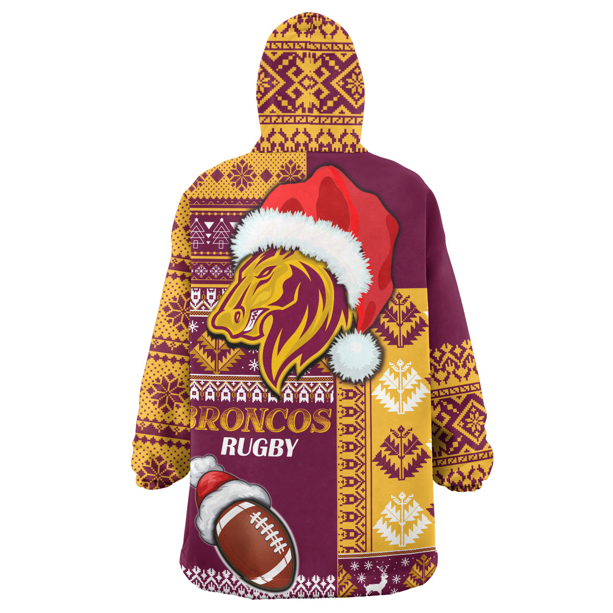 broncos-rugby-snug-hoodie-custom-christmas-snowflakes-broncos-mascot-wearable-blanket-hoodie