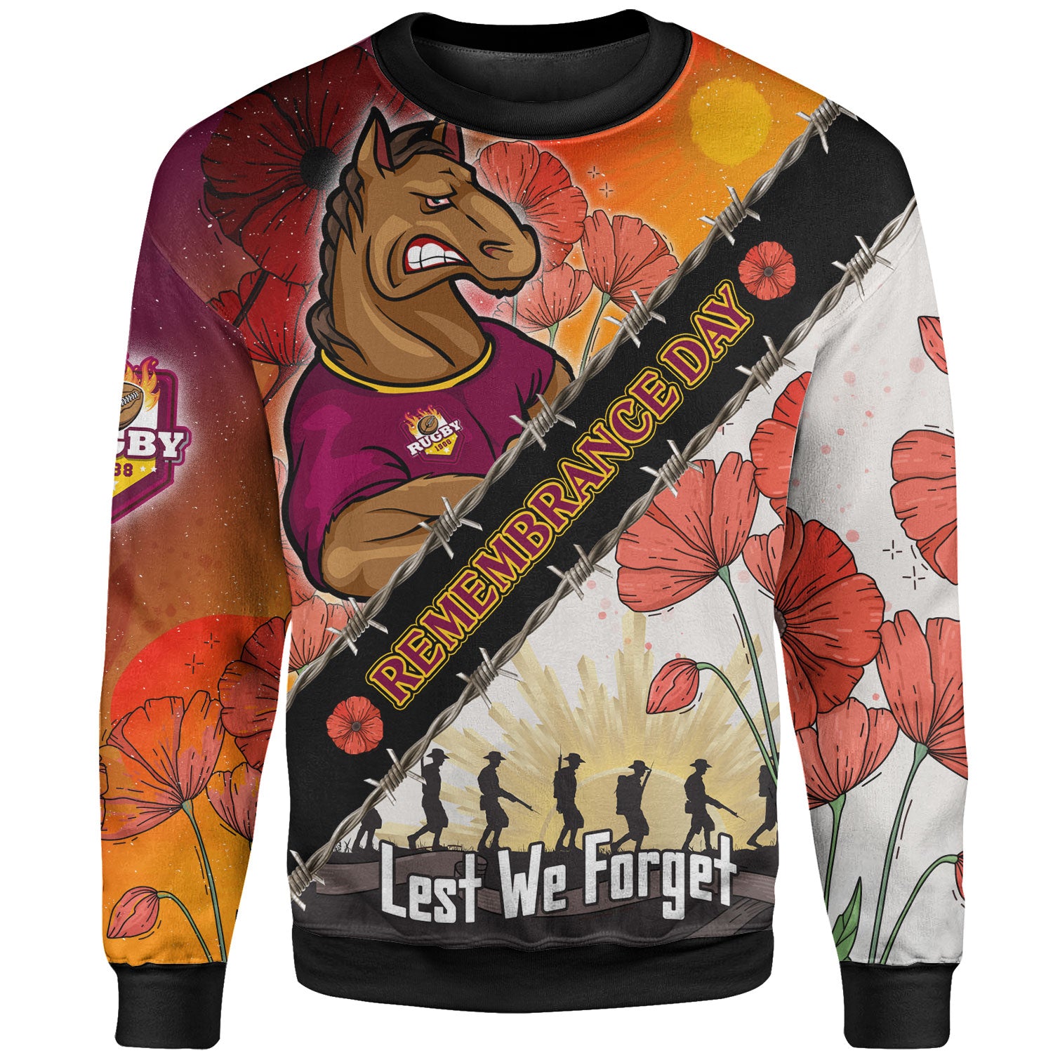 broncos-rugby-sweatshirt-custom-broncos-rugby-remembrance-day-lest-we-forget-sweatshirt