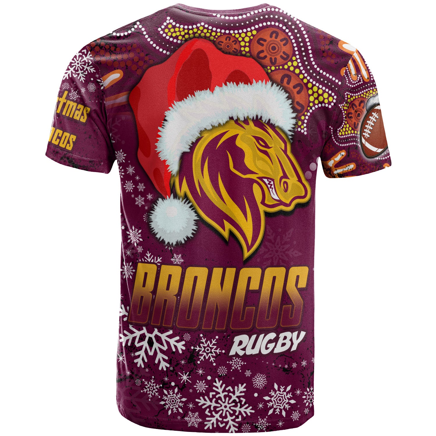 broncos-rugby-t-shirt-custom-christmas-santa-hat-horse-rugby-ball-t-shirt